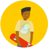 Youth Climate Action Group icon - a project that supports young people to campaign against climate change their way. 